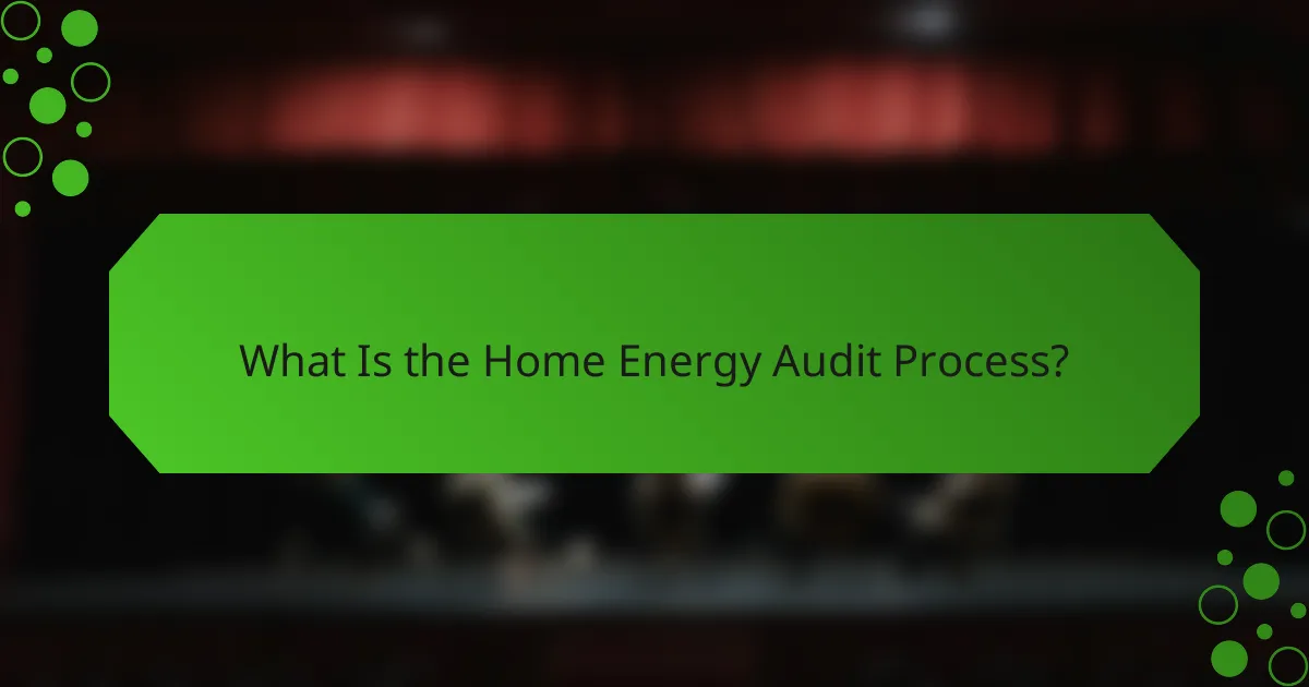 What Is the Home Energy Audit Process?